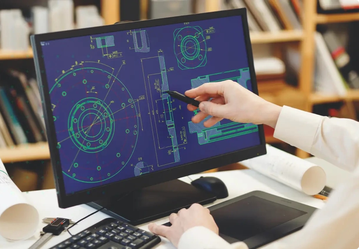 Disegno tecnico di una guarnizione